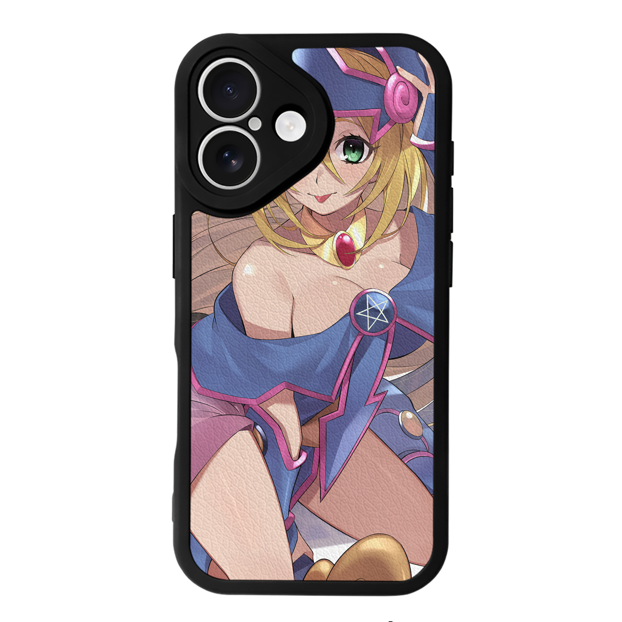 （画像用） 遊☆戯☆王 Yu-Gi-Oh! 【iPhone 16シリーズ対応】シリコンスマホケース（レザー調） 材質：シリコン